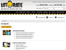 Tablet Screenshot of drum-handlers.liftomatic.com